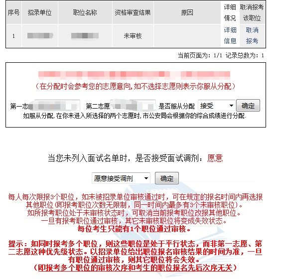 2016年上海公务员填报结果